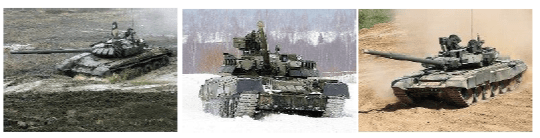 Танк Т-72БМ, танк Т-80У, танк Т-90А